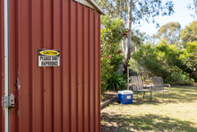 Load image into Gallery viewer, Sticker on shed door