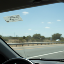 Load image into Gallery viewer, Sticker on windscreen driver POV highway