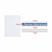 Load image into Gallery viewer, Sticker size comparison A5 with ruler
