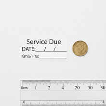 Load image into Gallery viewer, Sticker size comparison with 20-cent coin and ruler