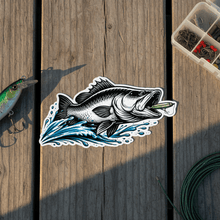 Load image into Gallery viewer, Timber dock flat lay barra sticker