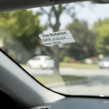 Load image into Gallery viewer, Tire rotation on windscreen