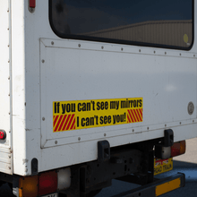 Load image into Gallery viewer, Truck mirror on delivery vehicle