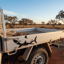 Load image into Gallery viewer, Ute tray side panel shark sticker
