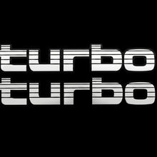 Load image into Gallery viewer, White Turbo sticker macro close-up black background