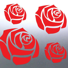 Load image into Gallery viewer, Rose Sticker vinyl cut red colour decal Australian
