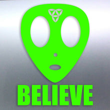 Load image into Gallery viewer, Alien Believe in UFOs Space Vinyl cut Sticker aust