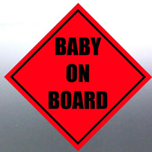 Load image into Gallery viewer, 4 Baby on board sticker Sign vinyl cut inside the car labels