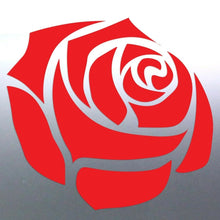 Load image into Gallery viewer, Rose Sticker 110 mm vinyl cut red colour decal Aus