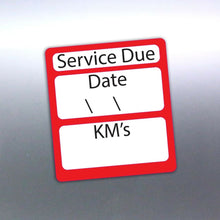 Load image into Gallery viewer, 10 stickers next service date 45x50 mm oil filter