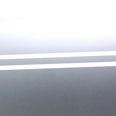 2 of 2.5 meters long 90 mm wide white strip Vinyl cut decal sticker speed GT car