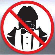 Load image into Gallery viewer, No Dick Heads Vinyl Cut Stickers 105 x 105 mm Funn