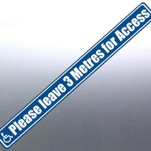 Load image into Gallery viewer, 1 Meter long 4 of Disabled parking sticker car Ple