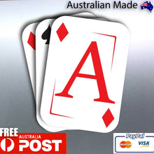 Load image into Gallery viewer, Ace Of Diamonds Vinyl cut Car boat Sticker 110 x 1