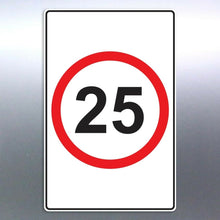 Load image into Gallery viewer, Road sign sticker decal speed limit custom size an
