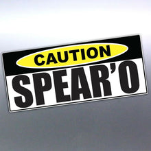 Load image into Gallery viewer, Spearfishing Spearo Caution Vinyl cut Car, Boat St