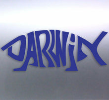 Load image into Gallery viewer, 2x Darwin Fish 150x50mm vinyl cut sticker Australi