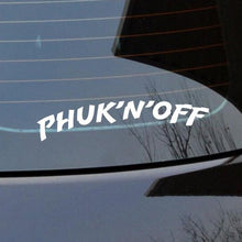 Load image into Gallery viewer, Phuk'n'off sticker 1 meter vinyl cut sticker fishi