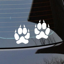 Load image into Gallery viewer, Tiger Paw prints stickers vinyl cut Australian maede