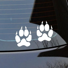 Load image into Gallery viewer, Tiger Paw prints stickers vinyl cut Australian maede