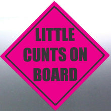 Load image into Gallery viewer, 4 Little C@#ts on board sticker Sign vinyl cut baby