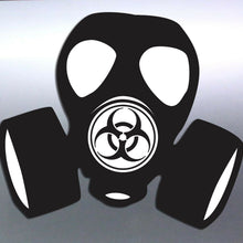 Load image into Gallery viewer, Hazard Gas Mask Toxic Steampunk Zombie Sign Vinyl