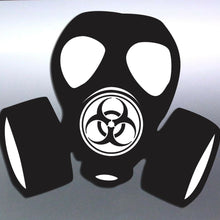 Load image into Gallery viewer, Hazard Gas Mask Toxic Steampunk Zombie Sign Vinyl