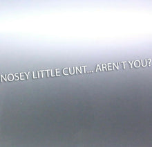 Load image into Gallery viewer, 2.2 Meters long Nosey little c#nt aren't you decal