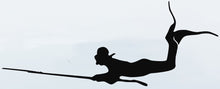 Load image into Gallery viewer, Spearfishing spear fish fishing diver vinyl cut decal