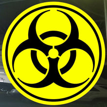 Load image into Gallery viewer, Hazard Bomb Toxic Circle Symbol Gas Sign Vinyl cut
