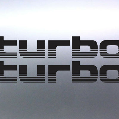 100 Series Complete Turbo Sticker Set ā Black, Silver & Gold
