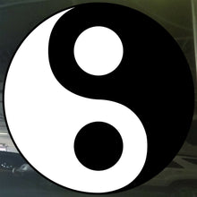 Load image into Gallery viewer, Ying and Yang decal Vinyl Cut Sticker Car Window E