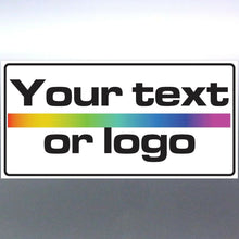Load image into Gallery viewer, Custom Corflute sign 600x200x5mm business Text log