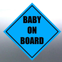Load image into Gallery viewer, 4x Baby on board sticker Sign vinyl cut in side labels