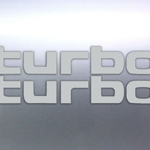Load image into Gallery viewer, 2 x Silver TURBO REAR Stickers Toyota Landcruiser