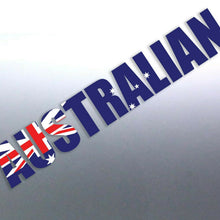 Load image into Gallery viewer, 1200 mm long Australian word flag decal Pride Day