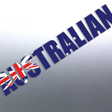 Load image into Gallery viewer, 1200 mm long Australian word flag decal Pride Day
