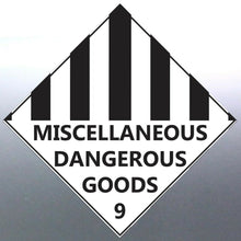 Load image into Gallery viewer, 220 mm Class 9 Miscellaneous Dangerous Substances