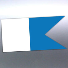 Load image into Gallery viewer, Alpha flag Sticker DIVER BELOW Vinyl cut Car boat