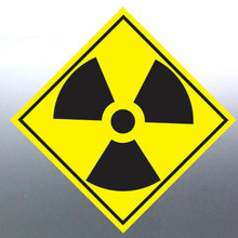Load image into Gallery viewer, 100 at 150 mm Radioactive sticker safety sign decal