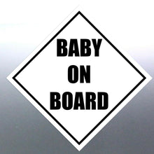 Load image into Gallery viewer, Baby on board sticker Sign vinyl cut inside the car decal