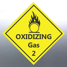 Load image into Gallery viewer, 150mm Oxidizing gas Class 2 Decal Safety Material
