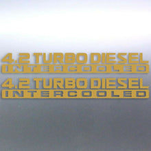 Load image into Gallery viewer, 2 x Gold 4.2 Turbo diesel Intercooled 500x65mm pat