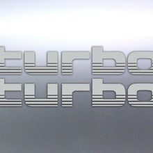 Load image into Gallery viewer, 2x Silver TURBO Stickers Toyota Landcruiser 4WD decal