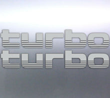 Load image into Gallery viewer, 2x Silver TURBO Stickers Toyota Landcruiser 4WD decal