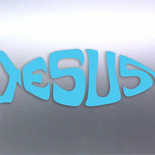Load image into Gallery viewer, 2 x Jesus Fish 150 x 50mm vinyl cut sticker Austra