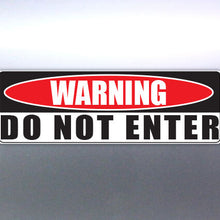 Load image into Gallery viewer, Warning DO NOT ENTER funny Crazy car Vinyl Sticker
