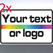 Load image into Gallery viewer, 2x Car door Magnets 1200 x 300 mm business Text Words