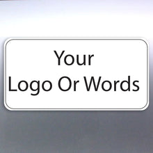 Load image into Gallery viewer, 100 Business stickers 45x90mm round circle logo wo