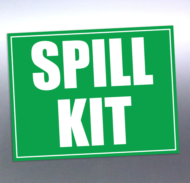 Spill kit stickers